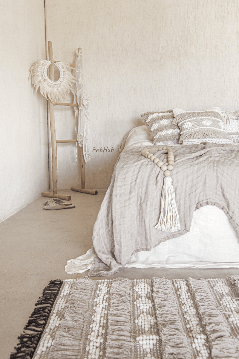 Boho Tassel Rug - Casa 6.5'x9.8' - Home Decor | Shop Baskets, Ceramics, Pillows, Rugs & Wall Hangs online
