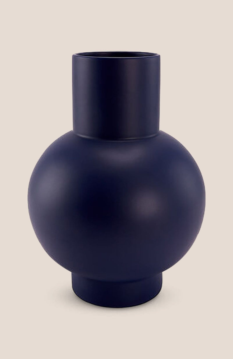 Raawii Strøm Vase - Blue 9.5h x 7"diam - Home Decor | Shop Baskets, Ceramics, Pillows, Rugs & Wall Hangs online