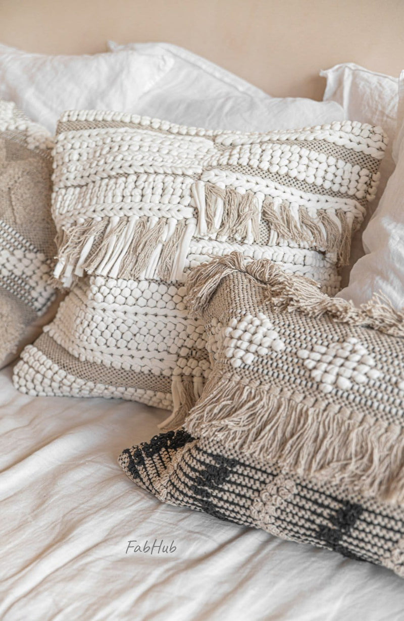 Boho Tassel Pillow Cover - Marra - Home Decor | Shop Baskets, Ceramics, Pillows, Rugs & Wall Hangs online