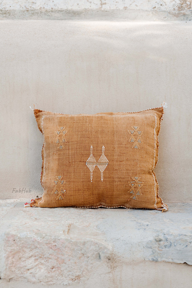 Cactus Silk Pillow Cover Faded Terracotta - Home Decor | Shop Baskets, Ceramics, Pillows, Rugs & Wall Hangs online
