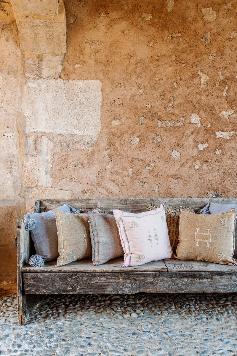 PomPon Pillow Cover Grey - Home Decor | Shop Baskets, Ceramics, Pillows, Rugs & Wall Hangs online