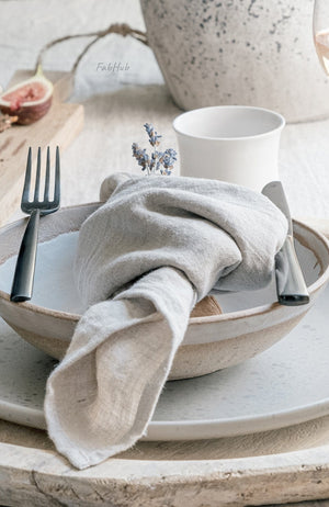 Natural Linen Tablecloth Set - Home Decor | Shop Baskets, Ceramics, Pillows, Rugs & Wall Hangs online