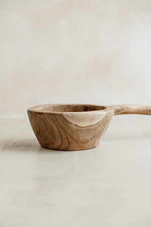 Handled Wood Bowl Pippin