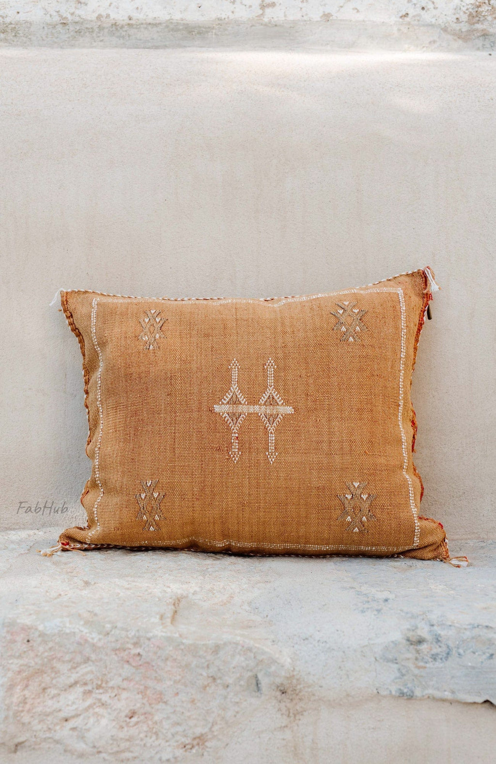 Cactus Silk Pillow Cover Faded Terracotta