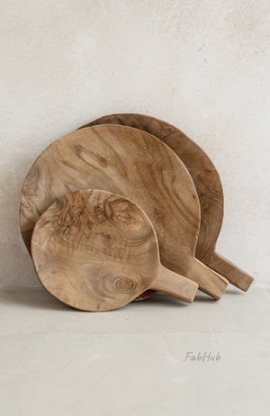 Wood Round Cutting Board L Kylo